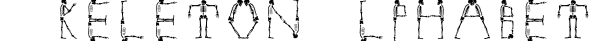 SkeletonAlphabet字体预览图