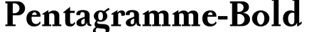 Pentagramme-Bold预览字体图片