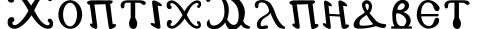 CopticAlphabet字体预览图
