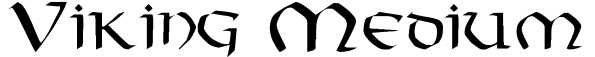 Viking Medium字体预览图
