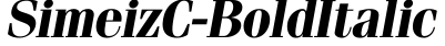 SimeizC-BoldItalic字体预览