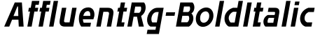 AffluentRg-BoldItalic字体预览图