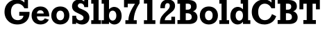 GeoSlb712BoldCBT字体预览图