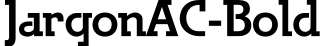 JargonAC-Bold预览字体图片