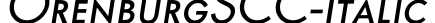 OrenburgSCC-Italic预览字体图片