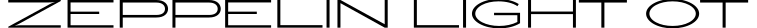Zeppelin Light OT字体预览图