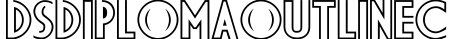 DSDiplomaOutlineC字体预览图