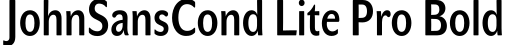 JohnSansCond Lite Pro Bold预览字体图片