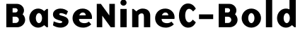 BaseNineC-Bold预览字体图片