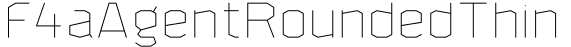 F4aAgentRoundedThin字体预览图