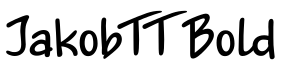 JakobTT Bold预览字体图片