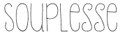 Souplesse预览字体图片