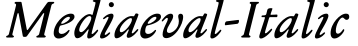 Mediaeval-Italic预览字体图片