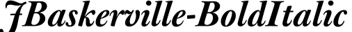 JBaskerville-BoldItalic字体预览