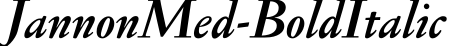 JannonMed-BoldItalic预览字体图片