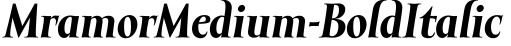 MramorMedium-BoldItalic字体预览