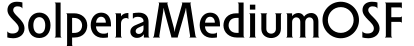 SolperaMediumOSF预览字体图片