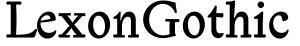 LexonGothic字体预览