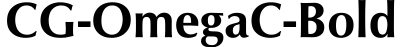 CG-OmegaC-Bold预览字体图片