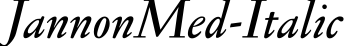 JannonMed-Italic预览字体图片