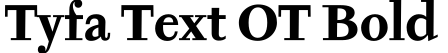 Tyfa Text OT Bold预览字体图片