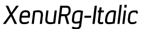 XenuRg-Italic预览字体图片