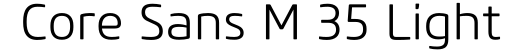 ☞Core Sans M 35 Light字体预览图