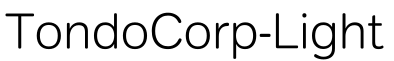 TondoCorp-Light预览字体图片