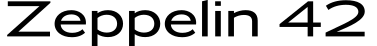 Zeppelin 42字体预览