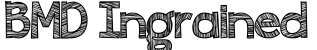 BMD Ingrained字体预览图