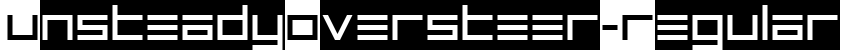 UnsteadyOversteer-Regular字体预览图