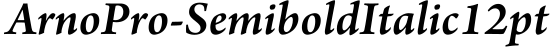 ArnoPro-SemiboldItalic12pt预览图片