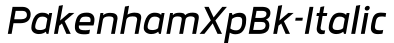 PakenhamXpBk-Italic预览字体图片
