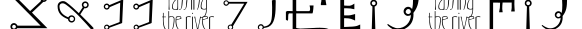 PassingTheRiver字体预览图