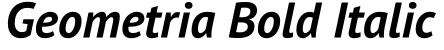 Geometria Bold Italic预览图片