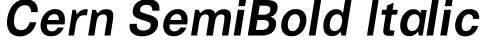 Cern SemiBold Italic预览字体图片
