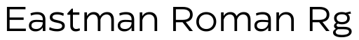 Eastman Roman Rg字体预览图