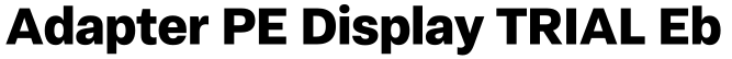 Adapter PE Display TRIAL Eb字体预览图