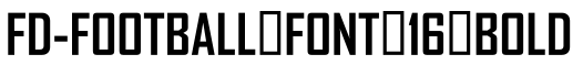 FD-Football Font 16 Bold字体预览图