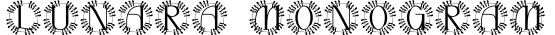 Lunara Monogram字体预览图