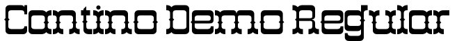 Cantino Demo Regular字体预览图