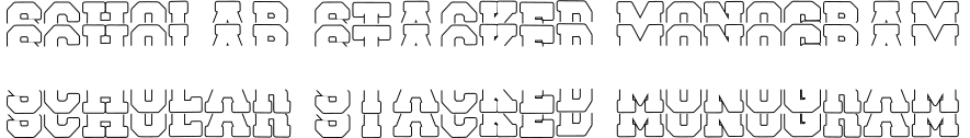 Scholar Stacked Monogram字体预览图