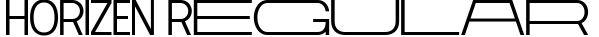 HORIZEN Regular字体预览图