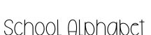 School Alphabet字体预览图