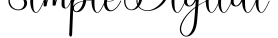 Simple Digital字体预览图