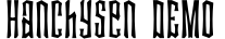 Hanchysen DEMO字体预览图