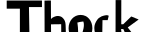Thock字体预览图