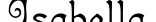 Isabella字体预览图