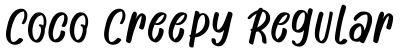 Coco Creepy Regular字体预览图