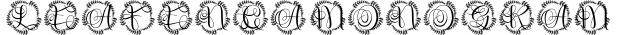 Leafenca Monogram字体预览图